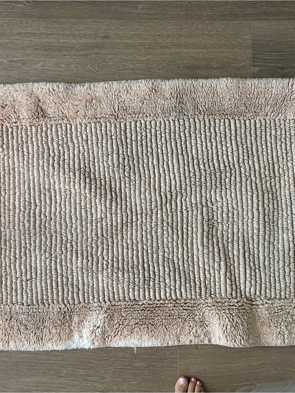 Plush Kids Bath Rug - Beige